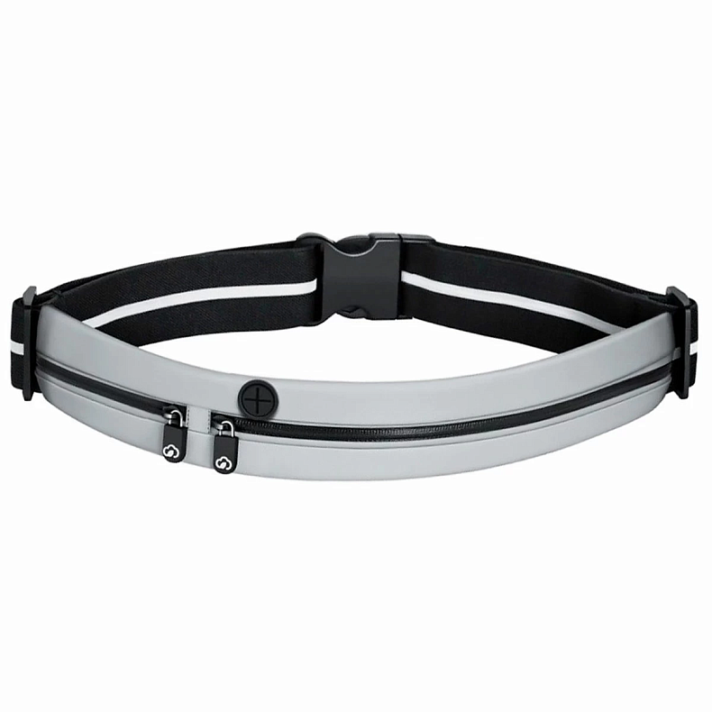 Спортивна сумка для бігу на пояс YUNMAI Sports Waist bag Silver YMWP-F302